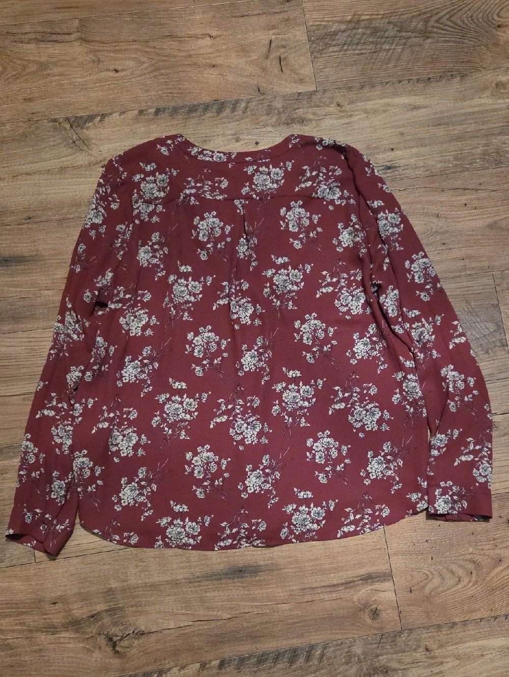 Forever 21 | Plum Floral Button-Up Blouse - Picture 4 of 5